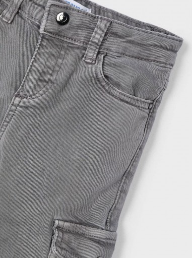 Mayoral Pantalón sarga cargo flare 14-04543-088 Sombra [1]