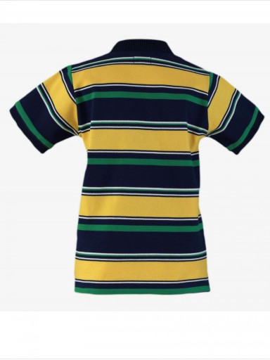 Miranda polo infantil para niño rayas amarillo, verde, marino "Aguila" 1304/P [2]