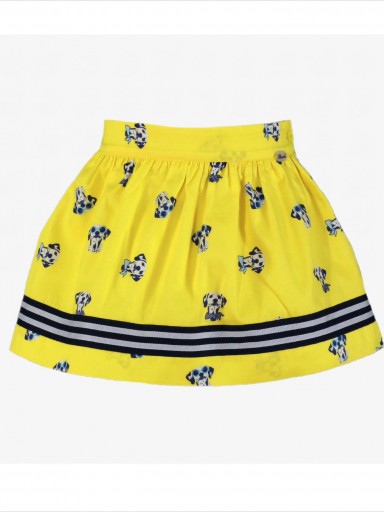 Miranda Conjunto infantil camiseta tirantes marino y falda  estampado perros amarillo "Corvus" 0632/2F [3]