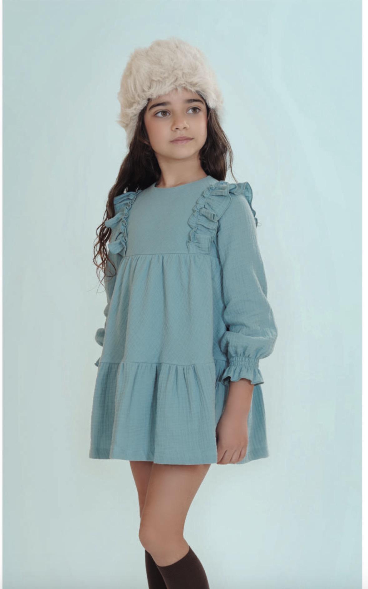 Vera By Nekenia Vestido Infantil Cortes Azul "Luz" 26IV12