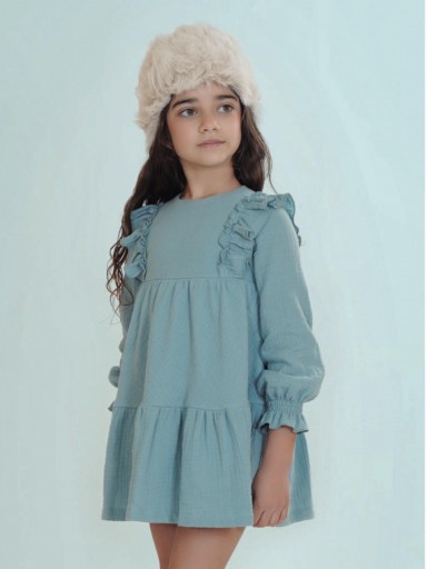 Vera By Nekenia Vestido Infantil Cortes Azul "Luz" 26IV12