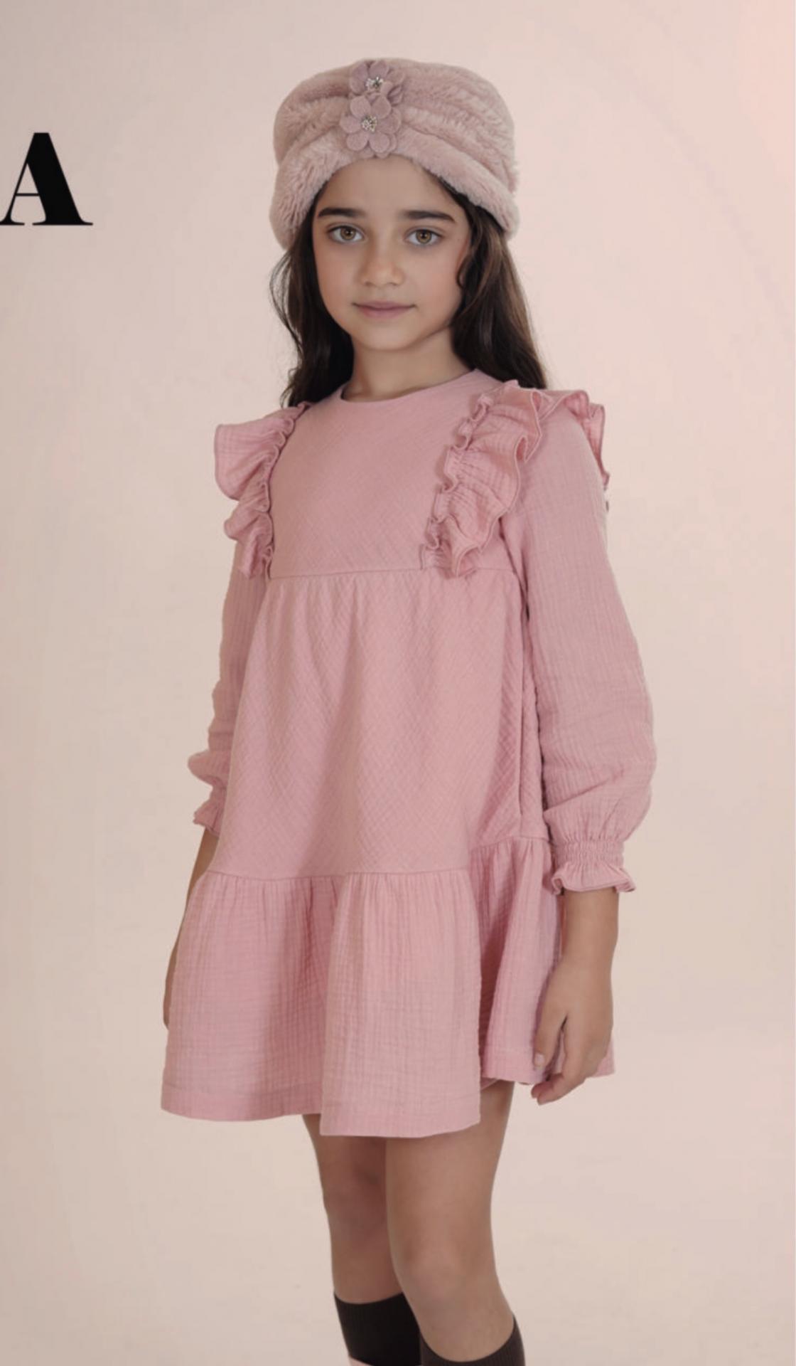 Vera By Nekenia Vestido Infantil Cortes Rosa "Isla" 26IV12