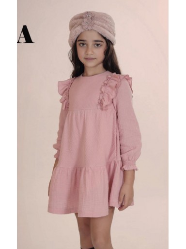 Vera By Nekenia Vestido Infantil Cortes Rosa "Isla" 26IV12 [0]