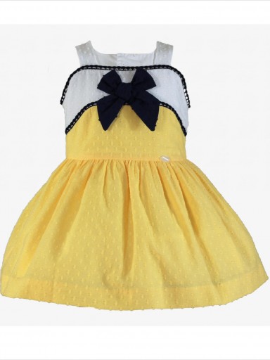 Miranda vestido infantil plumeti amarillo lazada marino "Tucana" 0241/V [1]