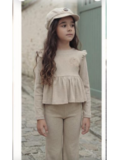  Nekenia Conjunto Infantil Sudadera y Pantalón Beige "Alma" 2611003 [0]