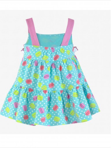 Miranda vestido infantil azul tirantes estampado macarons "Osa Menor" 0409/V [1]