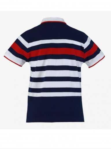 Miranda polo infantil para niño rayas  marino blanco rojo "Lira" 1300/P [1]