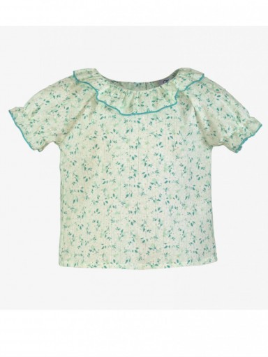 Miranda conjunto infantil  blusa  estampada y pantalón azul  0624/23 [2]