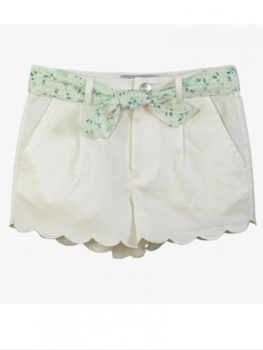Miranda conjunto infantil camiseta verde  y short Blanco "Eridano" 0625/23 [2]