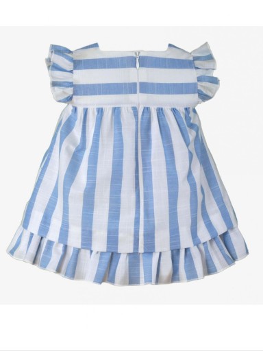 Miranda vestido Bebe rayas azules pasacintas "Delphinus" 0132/V [1]