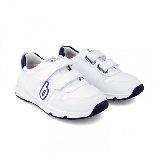 Biomecanics Deportivos Piel Sauvage Blanco Marino Velcros 231005-A112