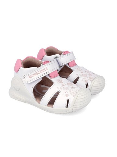 Biomecanics Sandalia Estampada Piel Napa Blanco 262105-C050