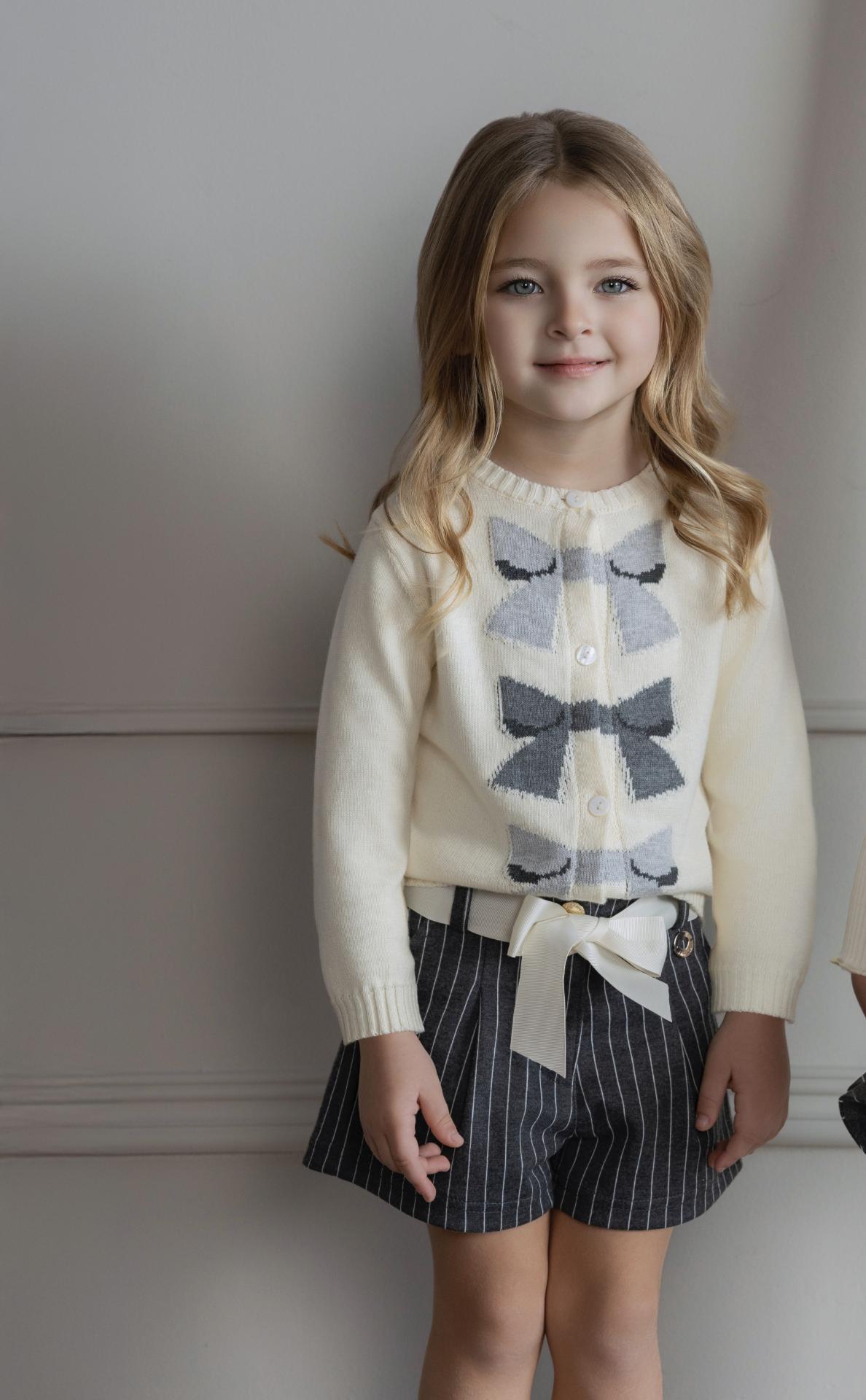 Miranda conjunto infantil Chaqueta Lazos Short Rayas "Faith" 0247/CH3