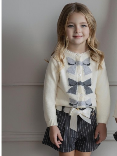 Miranda conjunto infantil Chaqueta Lazos Short Rayas "Faith" 0247/CH3