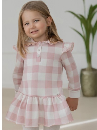 Miranda Vestido Infantil Cuadro Grande Rosa "Maeve" 0617/V [2]