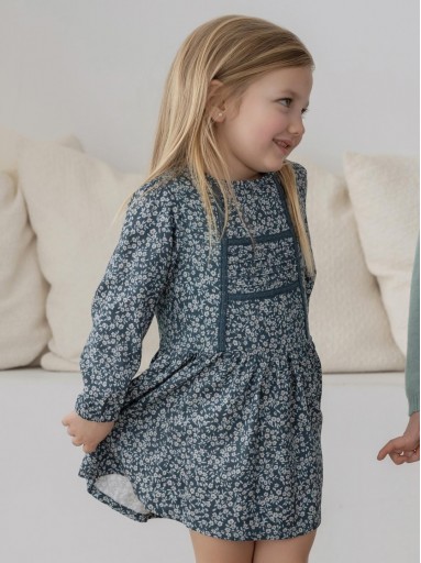 Miranda Vestido Estampado de Flores Marino "Eloise" 0625/V [1]