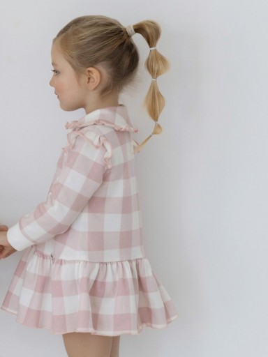 Miranda Vestido Infantil Cuadro Grande Rosa "Maeve" 0617/V [1]