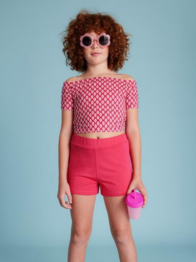 Mayoral Conjunto Short estampado 25-06293-051 Hibiscus