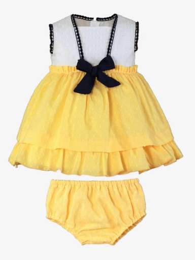 Miranda vestido bebe ceremonia plumeti amarillo lazada marino "Tucana" 0141/VB [0]
