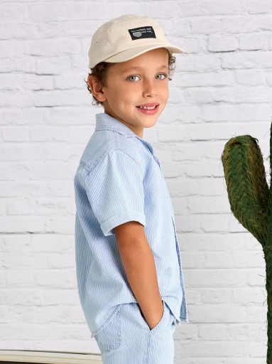 Mayoral Camisa m/c Denim 25-03116-030 Rayas [1]