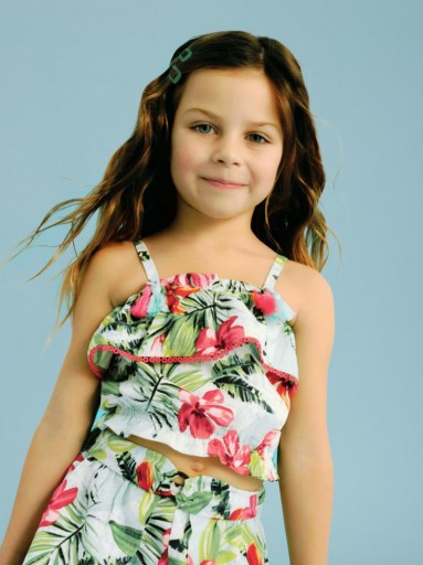 Mayoral Falda Pantalon Estampado 25-03908-033 Agua