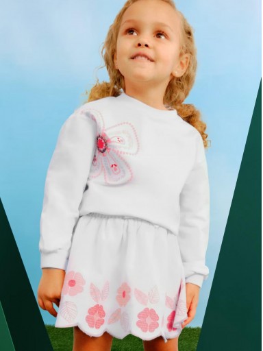 Mayoral Falda Bordado 25-03903-019 Hueso [0]