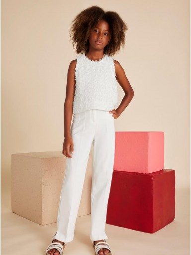 Mayoral Pantalon Largo Punto Roma 25-06532-086 Crudo