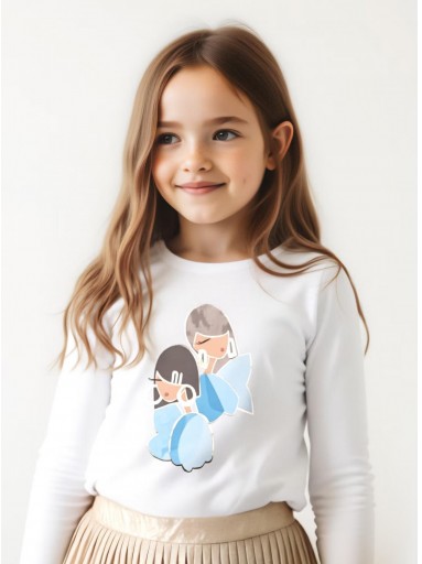 Mayoral Camiseta m/l Coletero 25-03016-045 Crudo [0]