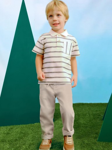 Mayoral Pantalon Lino Delavado 25-03568-062 Galleta [0]