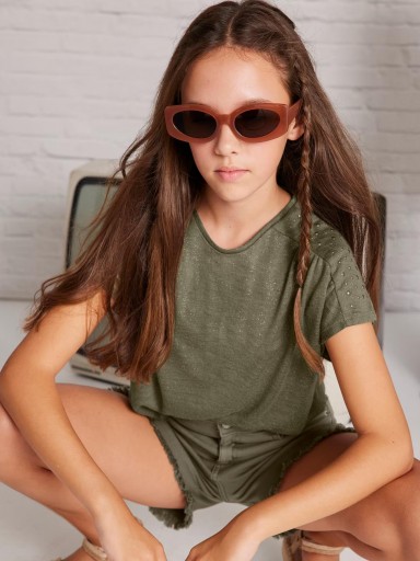 Mayoral Camiseta m/c Tachuelas 25-06023-088 Musgo [2]