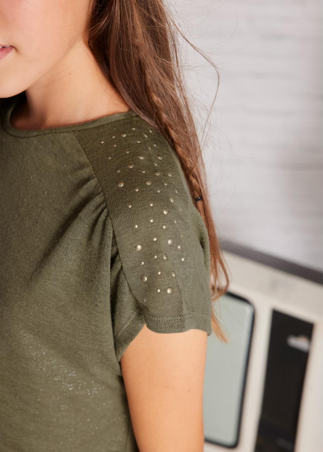 Mayoral Camiseta m/c Tachuelas 25-06023-088 Musgo