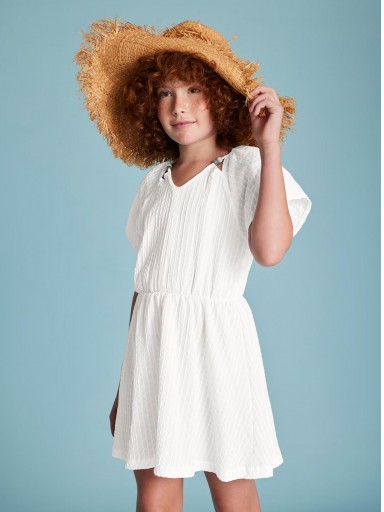 Mayoral Vestido Kaftan 25-06987-032 Blanco