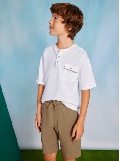 Mayoral Conjunto Punto Cuello Panadero 25-06676-024 Camel