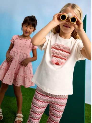 Mayoral Conjunto Leggins Tobillero Flare 25-03709-055 Salmon [1]