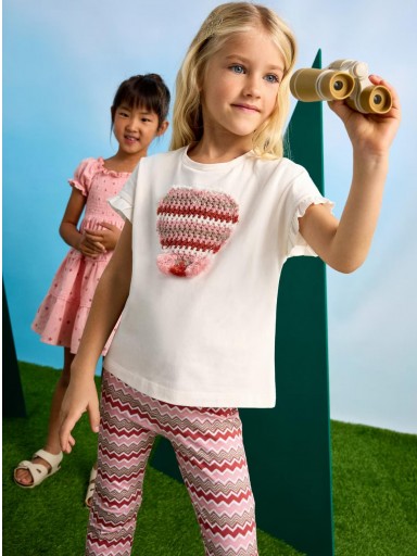 Mayoral Conjunto Leggins Tobillero Flare 25-03709-055 Salmon [0]