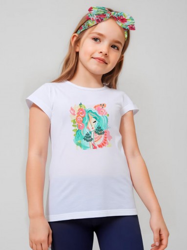 Mayoral Camiseta m/c Banda 25-03009-011 Bco-Agua [0]