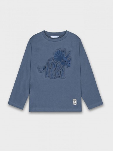 Mayoral Camiseta M/L Embossed 15-04089-041 Acero