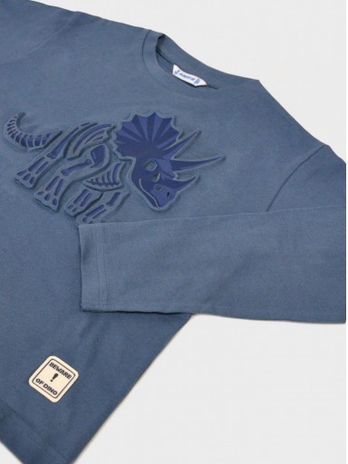 Mayoral Camiseta M/L Embossed 15-04089-041 Acero [2]