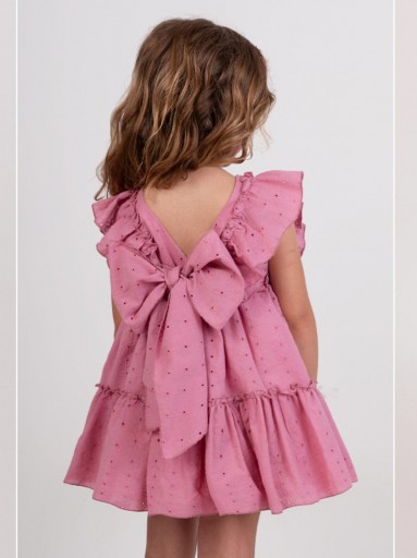  Nekenia vestido infantil ceremonia Rosa  Flores Bordadas Lazada espalda "Zinnia" 2621825 [0]