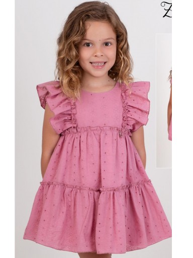  Nekenia vestido infantil ceremonia Rosa  Flores Bordadas Lazada espalda "Zinnia" 2621825 [1]