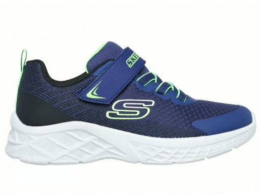 Skechers Deportivo Boys Marino Cordones Elásticos Velcro Microspec 403924L NBLM