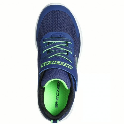 Skechers Deportivo Boys Marino Cordones Elásticos Velcro Microspec 403924L NBLM [1]