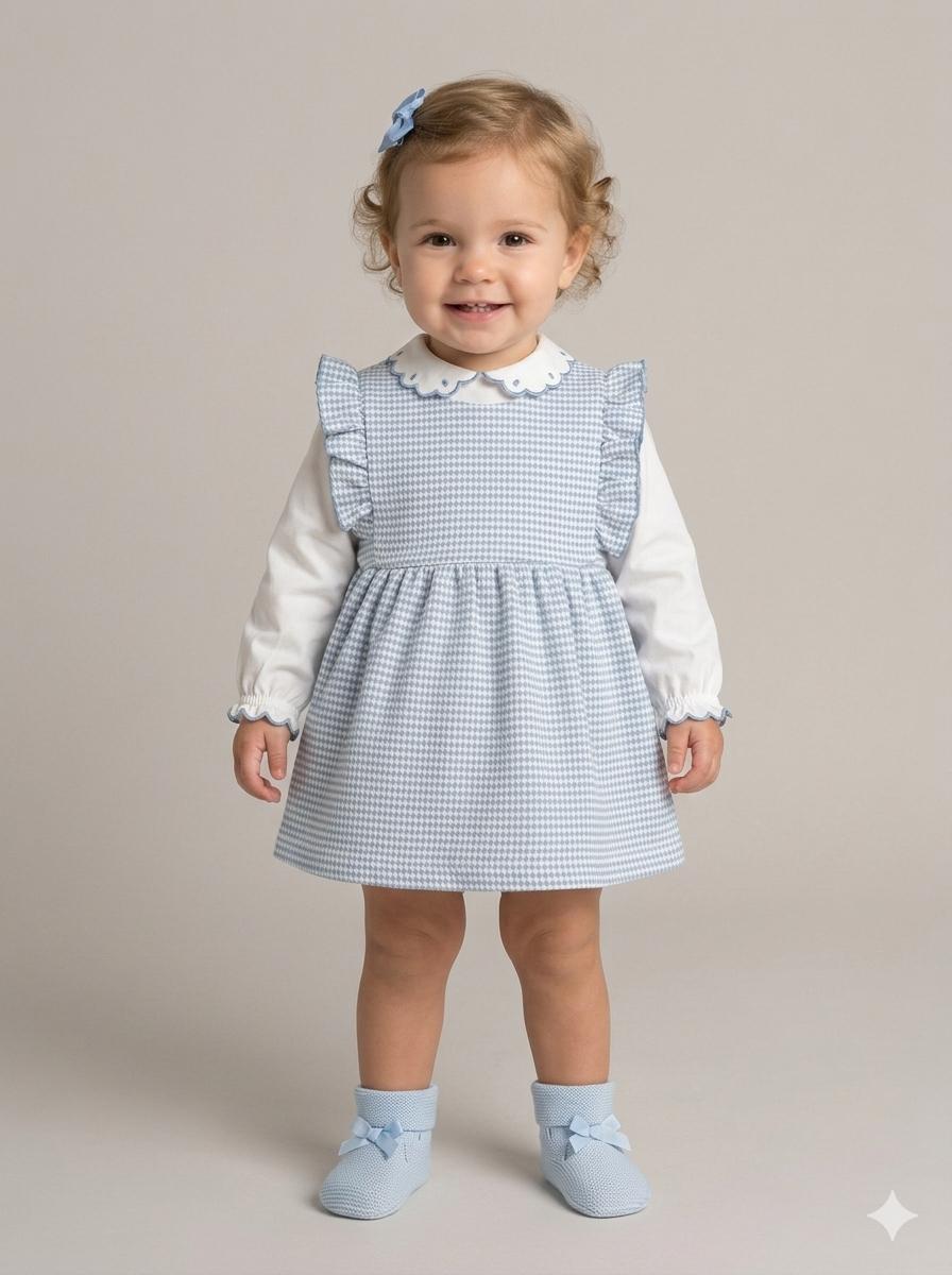Miranda Vestido Bebel Cuadro Vichy Azul "Lucy" 0520/V