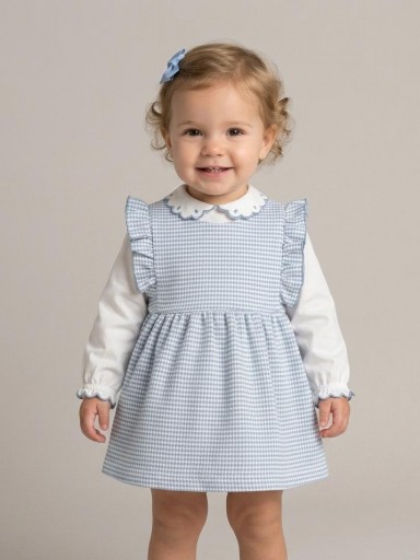 Miranda Vestido Bebel Cuadro Vichy Azul "Lucy" 0520/V