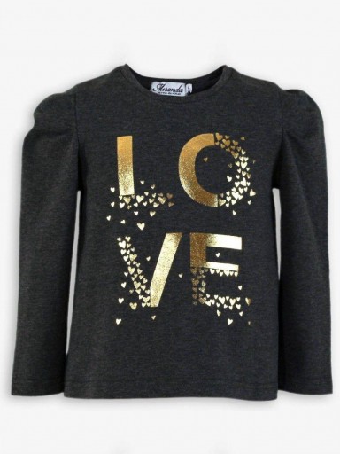 Miranda camiseta infantil Gris marengo "Love"  0248/2