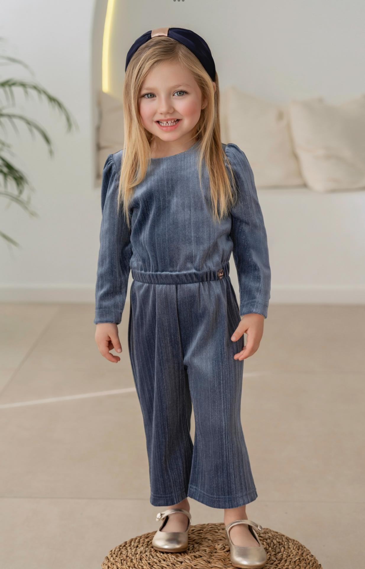 Miranda Mono de terciopelo Azul Petróleo "Alaska" 0628/M