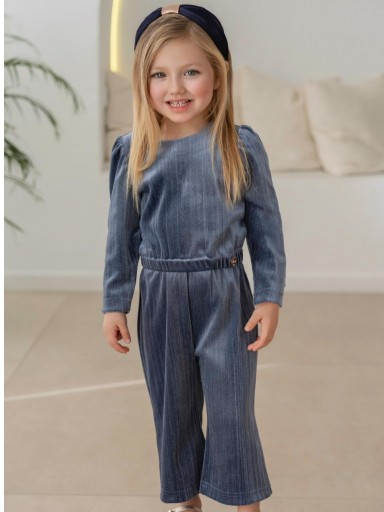 Miranda Mono de terciopelo Azul Petróleo "Alaska" 0628/M