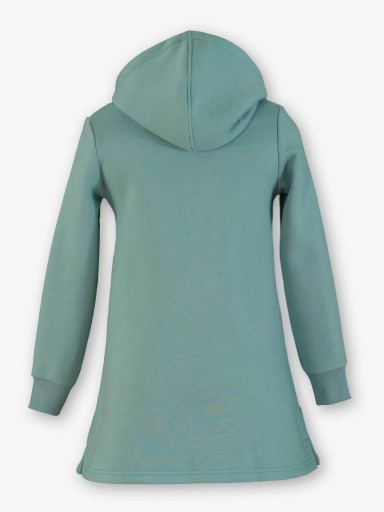 Miranda Vestido Infantil Algodón Verde Capucha 1409/V [2]