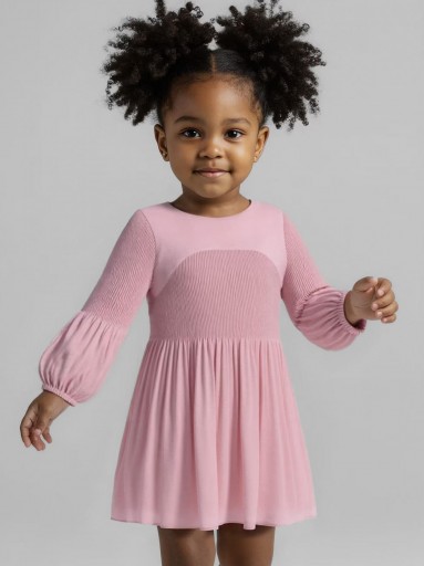 Mayoral Vestido Gasa Plisado 15-04922-038 Maquillaje