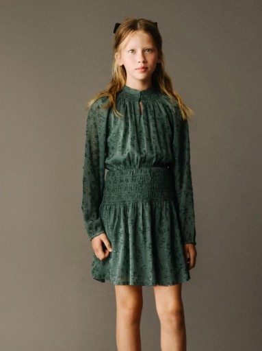 Mayoral Vestido Gasa Lurex 15-07909-055 Eucalipto [1]